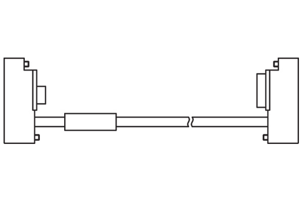 IDEC SE4D Light Curtain Cordset for cascading function; 0.5m Cable Length